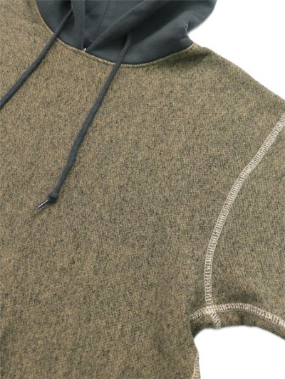画像3: 【送料無料】SCHOTT SALT AND PEPPER HOODED SWEAT BEIGE