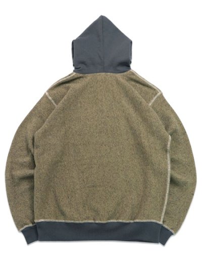 画像2: 【送料無料】SCHOTT SALT AND PEPPER HOODED SWEAT BEIGE