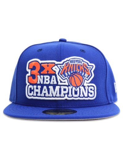画像2: NEW ERA 59FIFTY NBA KNICKS 3X CHAMPIONS BLUE