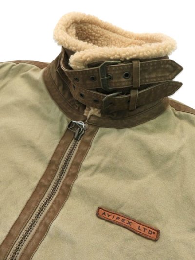 画像4: 【送料無料】AVIREX CLASSIC COTTON B-3 JACKET KHAKI