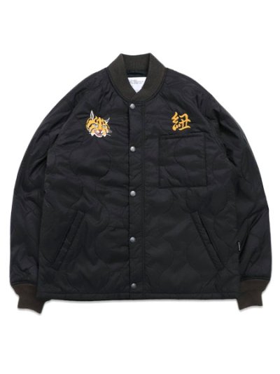 画像1: 【送料無料】AVIREX CWU-10P QUILTED JACKET BLACK