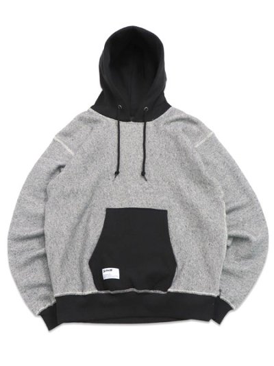 画像1: 【送料無料】SCHOTT SALT AND PEPPER HOODED SWEAT GREY