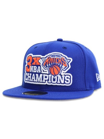 画像1: NEW ERA 59FIFTY NBA KNICKS 3X CHAMPIONS BLUE