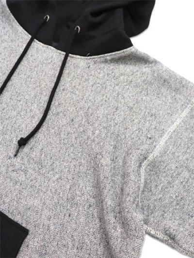 画像3: 【送料無料】SCHOTT SALT AND PEPPER HOODED SWEAT GREY