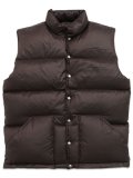 【送料無料】WHIMSY SOCKS SMALL SNAP DOWN VEST BROWN