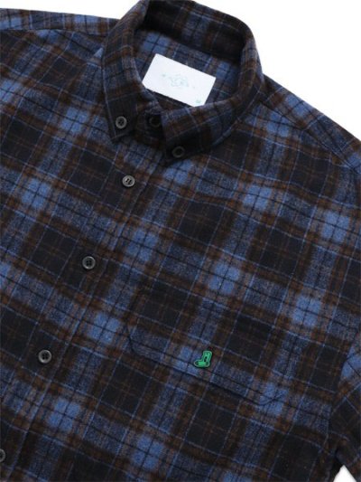 画像3: 【送料無料】WHIMSY SOCKS TARTAN FLANNEL SHIRT BLUE
