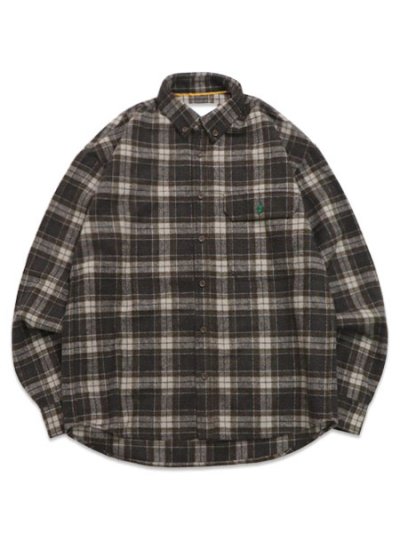 画像1: 【送料無料】WHIMSY SOCKS TARTAN FLANNEL SHIRT BLACK