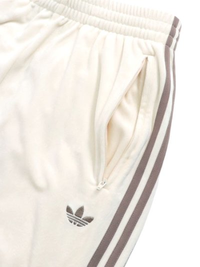 画像3: 【送料無料】ADIDAS FIREBIRD VELOUR TRACK PANTS-WONDER WHITE