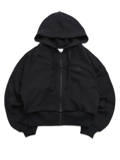 画像1: 【送料無料】ADIDAS WMNS SST DOUBLE FRONT HOODIE-BLACK