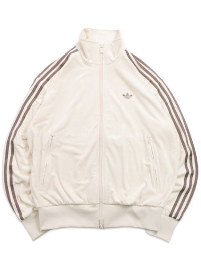 画像1: 【送料無料】ADIDAS FIREBIRD VELOUR TRACK TOP-WONDER WHITE