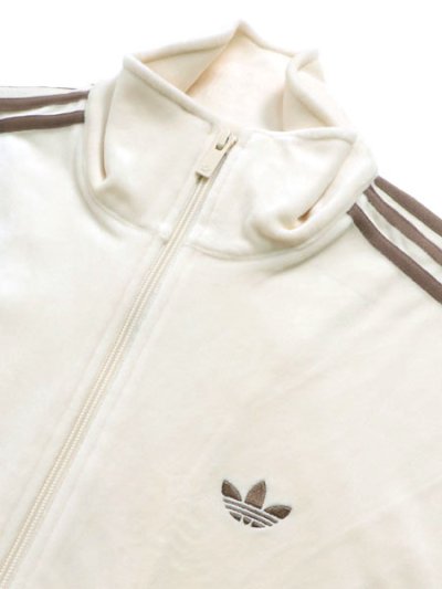画像3: 【送料無料】ADIDAS FIREBIRD VELOUR TRACK TOP-WONDER WHITE