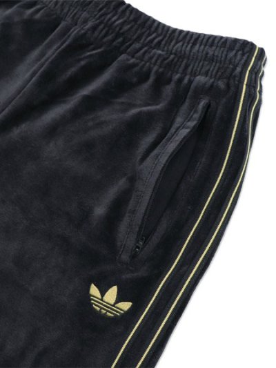画像3: 【送料無料】ADIDAS FIREBIRD VELOUR TRACK PANTS-BLACK