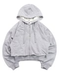 【送料無料】ADIDAS WMNS SST DOUBLE FRONT HOODIE-MEDIUM GREY HEATHER