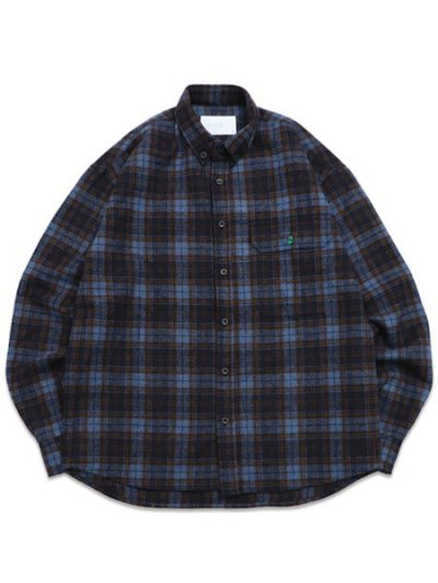 画像1: 【送料無料】WHIMSY SOCKS TARTAN FLANNEL SHIRT BLUE