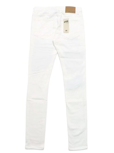 画像2: 【送料無料】mnml X165 PAISLEY STRETCH DENIM WHITE/BLACK