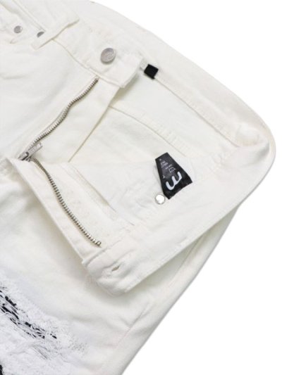 画像4: 【送料無料】mnml X165 PAISLEY STRETCH DENIM WHITE/BLACK
