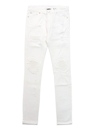 画像1: 【送料無料】mnml X162 STRETCH DENIM WHITE