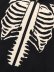 画像3: 【送料無料】VANSON BONE ZIP KNIT HOODIE BLACK/WHITE (3)