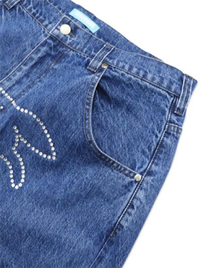 画像3: 【送料無料】ICECREAM RHINESTONE BUGGY DENIM BLUE