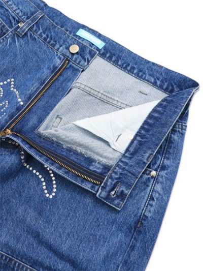 画像4: 【送料無料】ICECREAM RHINESTONE BUGGY DENIM BLUE