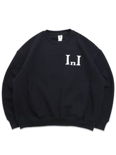 画像1: 【送料無料】EXPANSION INI CREW NECK SWEATSHIRTS BLACK