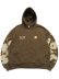 画像2: 【送料無料】RED LETTERS BROWN ARTIST SCATTERED ZIP UP HOODIE (2)