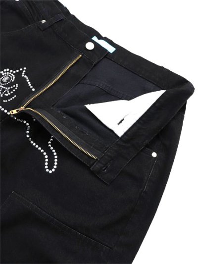 画像4: 【送料無料】ICECREAM RHINESTONE BUGGY DENIM BLACK