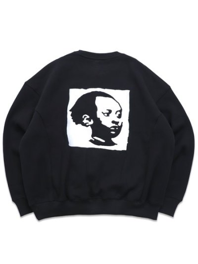 画像2: 【送料無料】EXPANSION INI CREW NECK SWEATSHIRTS BLACK