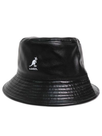 画像1: KANGOL SMU FAUX LEATHER BUCKET