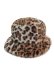 画像1: 【送料無料】KANGOL FAUX FUR BUCKET WARM TAUPE LEOPARD (1)