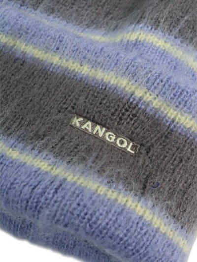 画像3: KANGOL FUZZY STRIPE BEANIE GROUNDING GREY