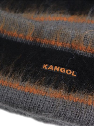 画像3: KANGOL FUZZY STRIPE BEANIE CHARCOAL