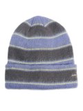 KANGOL FUZZY STRIPE BEANIE GROUNDING GREY