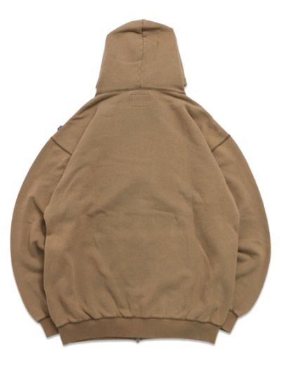 画像2: 【送料無料】WHIMSY SOCKS FADED ARCH LOGO ZIP HOODIE KHAKI