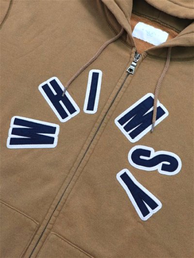 画像3: 【送料無料】WHIMSY SOCKS FADED ARCH LOGO ZIP HOODIE KHAKI