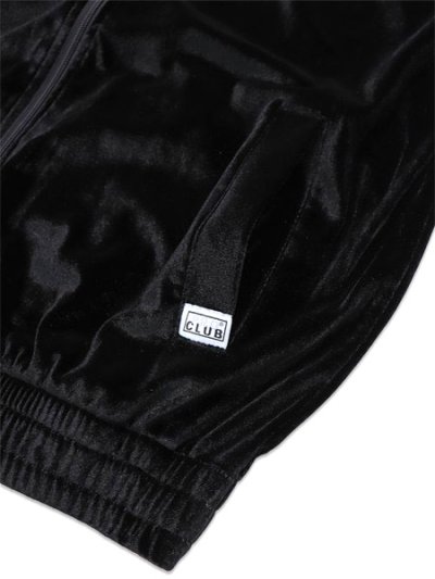 画像4: 【送料無料】PRO CLUB VELOUR TRACK JACKET BLACK/RED
