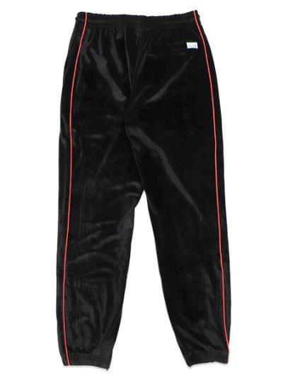 画像2: 【送料無料】PRO CLUB VELOUR TRACK PANT BLACK/RED