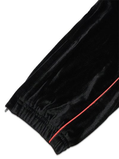 画像6: 【送料無料】PRO CLUB VELOUR TRACK PANT BLACK/RED