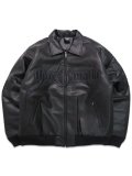 【送料無料】HUF THREE 6 MAFIA FAUX LEATHER JACKET