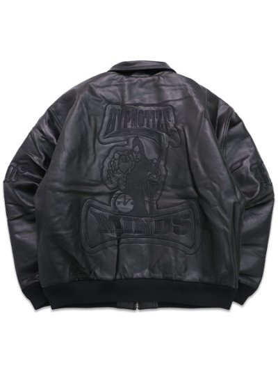 画像2: 【送料無料】HUF THREE 6 MAFIA FAUX LEATHER JACKET