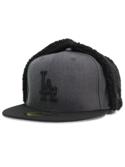 画像1: NEW ERA 59FIFTY DOG EAR DODGERS HEATHER GRAPHITE/BLACK