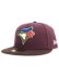 画像1: NEW ERA 59FIFTY DEEP AUTUMN BLUE JAYS MAROON/BURNT WOOD (1)