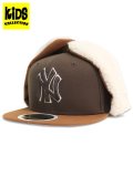 【KIDS】NEW ERA YOUTH 59FIFTY DOGEAR YANKEES WALNUT/TOASTED PEANUTS