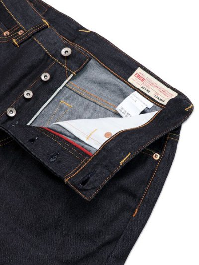 画像4: 【送料無料】EVISU HT,5 POCKET YELLOW SEAGULL JEANS RAW INDIGO