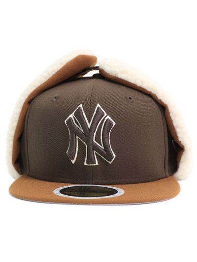 画像2: 【KIDS】NEW ERA YOUTH 59FIFTY DOGEAR YANKEES WALNUT/TOASTED PEANUTS