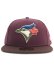 画像2: NEW ERA 59FIFTY DEEP AUTUMN BLUE JAYS MAROON/BURNT WOOD (2)