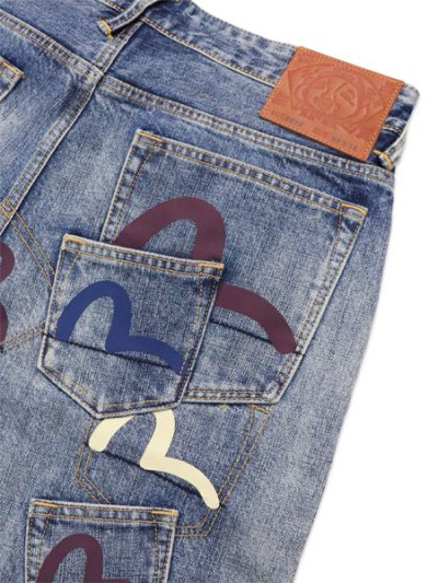 画像5: 【送料無料】EVISU MULTI-POCKET PATCHED DAICOCK SELVEDGE JEANS MID TONE INDIGO