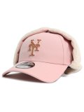 NEW ERA 9FORTY DOG EAR METS PINK ROUGE