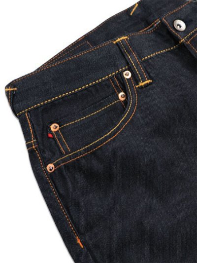 画像3: 【送料無料】EVISU HT,5 POCKET YELLOW SEAGULL JEANS RAW INDIGO
