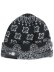 画像1: NEW ERA BASIC CUFF KNIT PAISLEY PATTERN BLACK (1)
